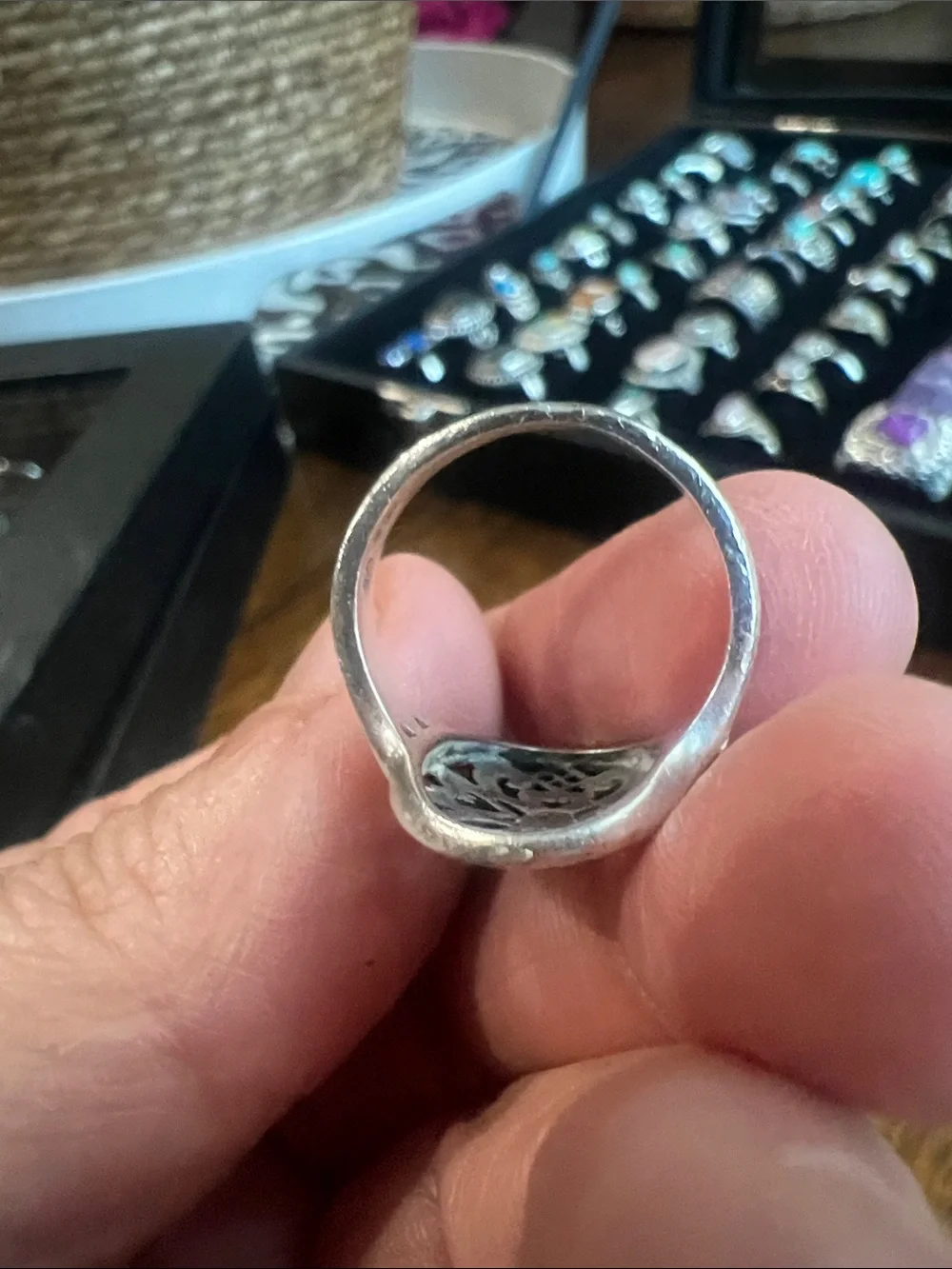 Vintage Handcrafted Silver Filigree Statement Ring - Size 6